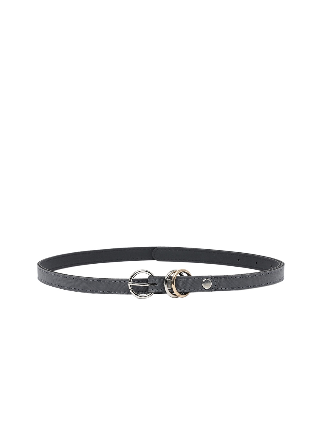 

Baggit Women Textured PU Slim Belt, Grey