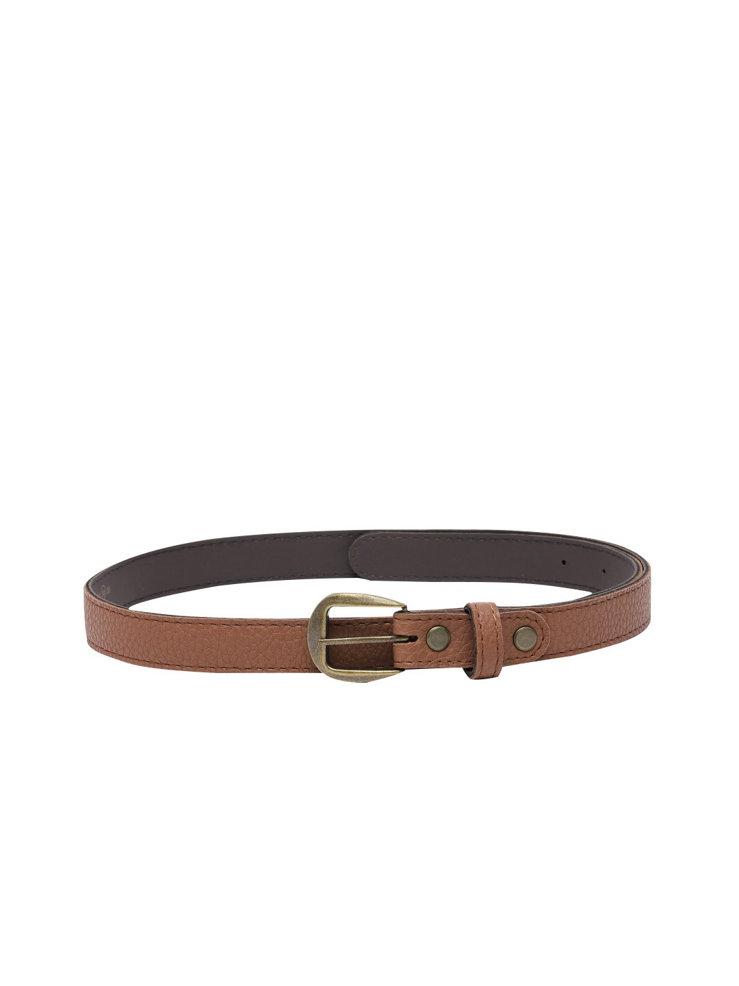 

Baggit Women Solid Slim Belt, Tan
