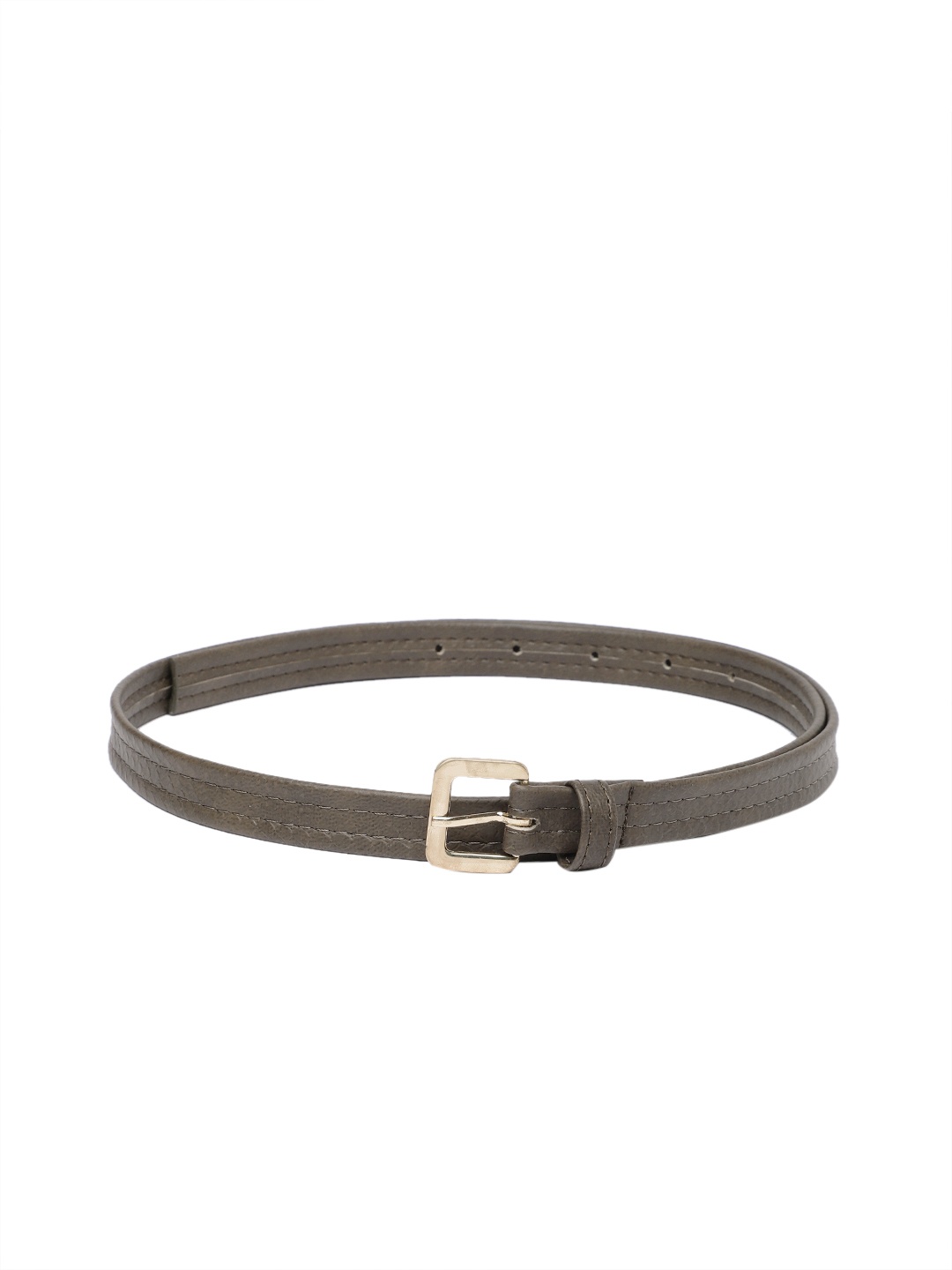 

Baggit Women Solid PU Slim Belt, Olive