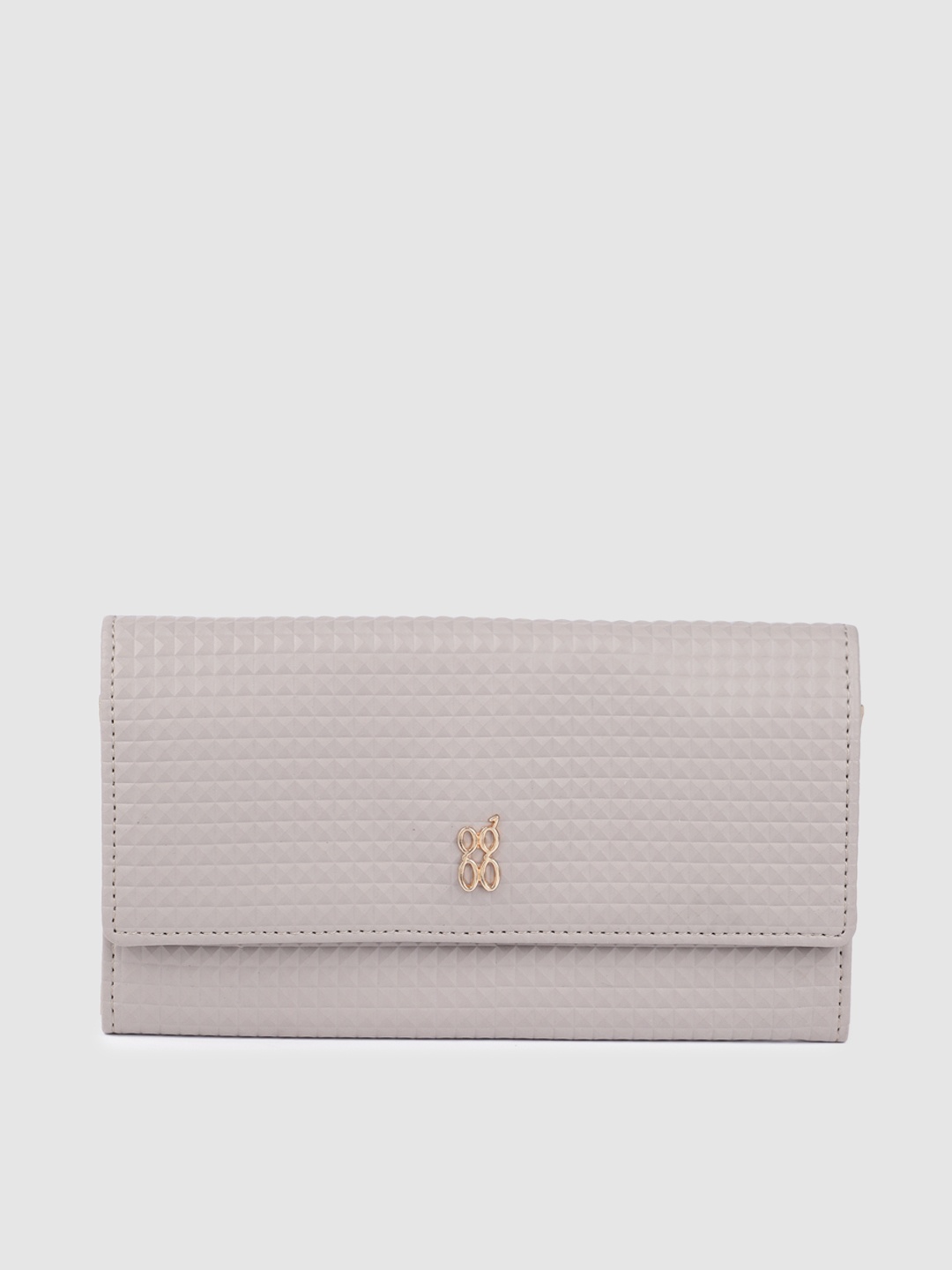 

Baggit Women Quilted Envelope Wallet, Grey