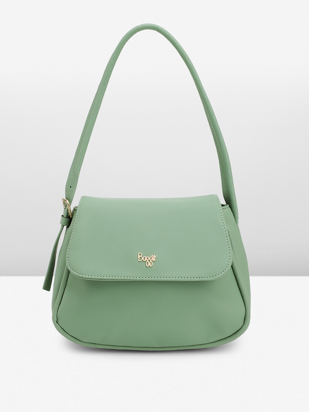 

Baggit Geometric Textured Shoulder Bag, Green