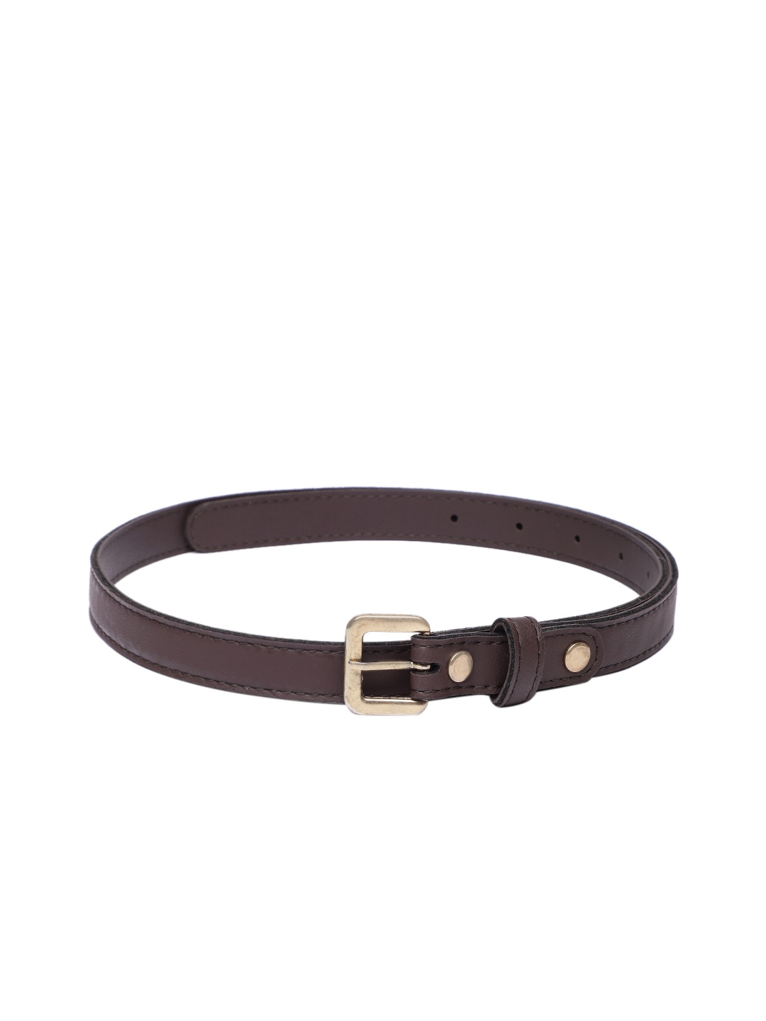 

Baggit Women Solid PU Slim Belt, Brown