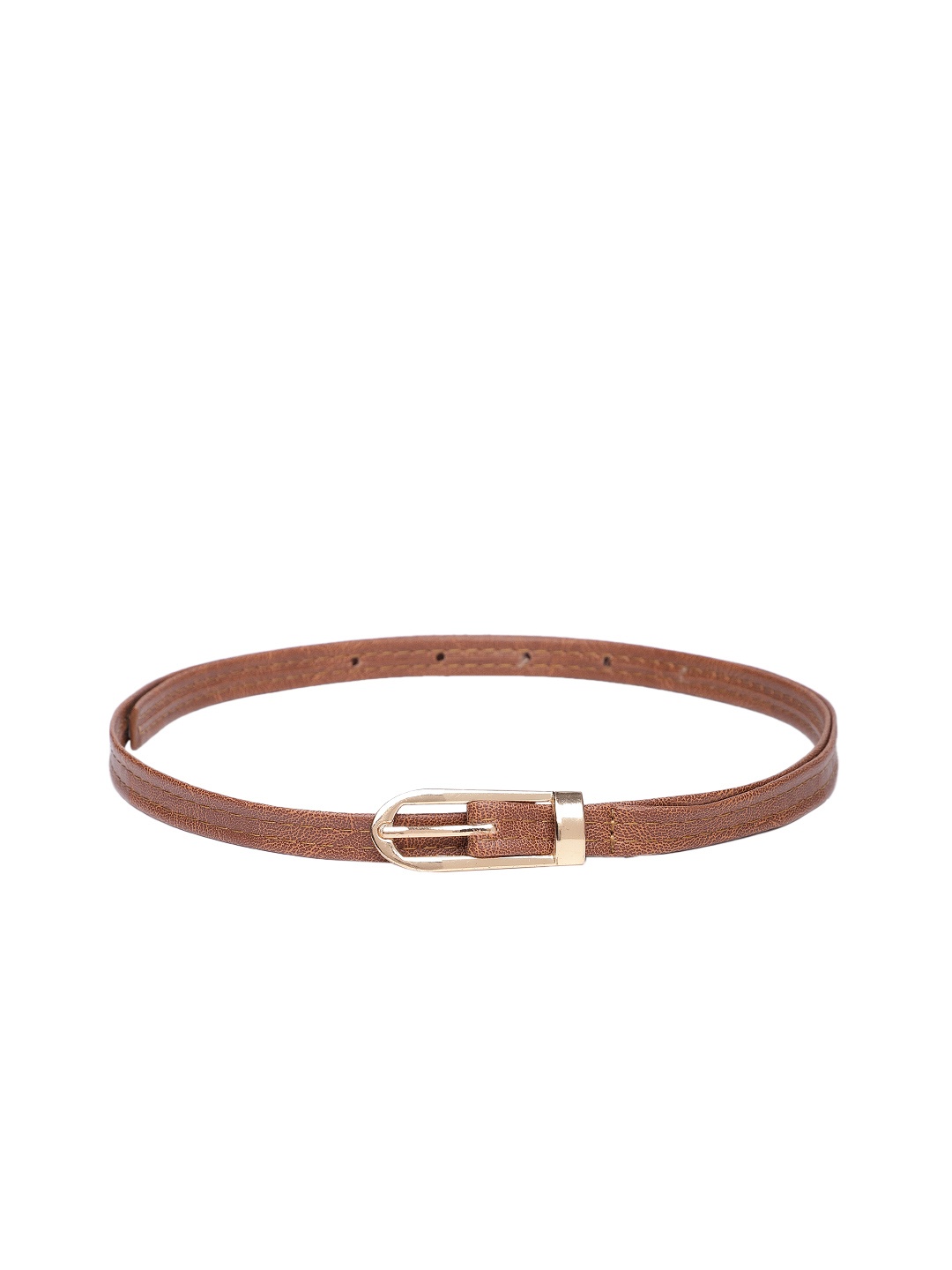 

Baggit Women Textured Slim Belt, Tan