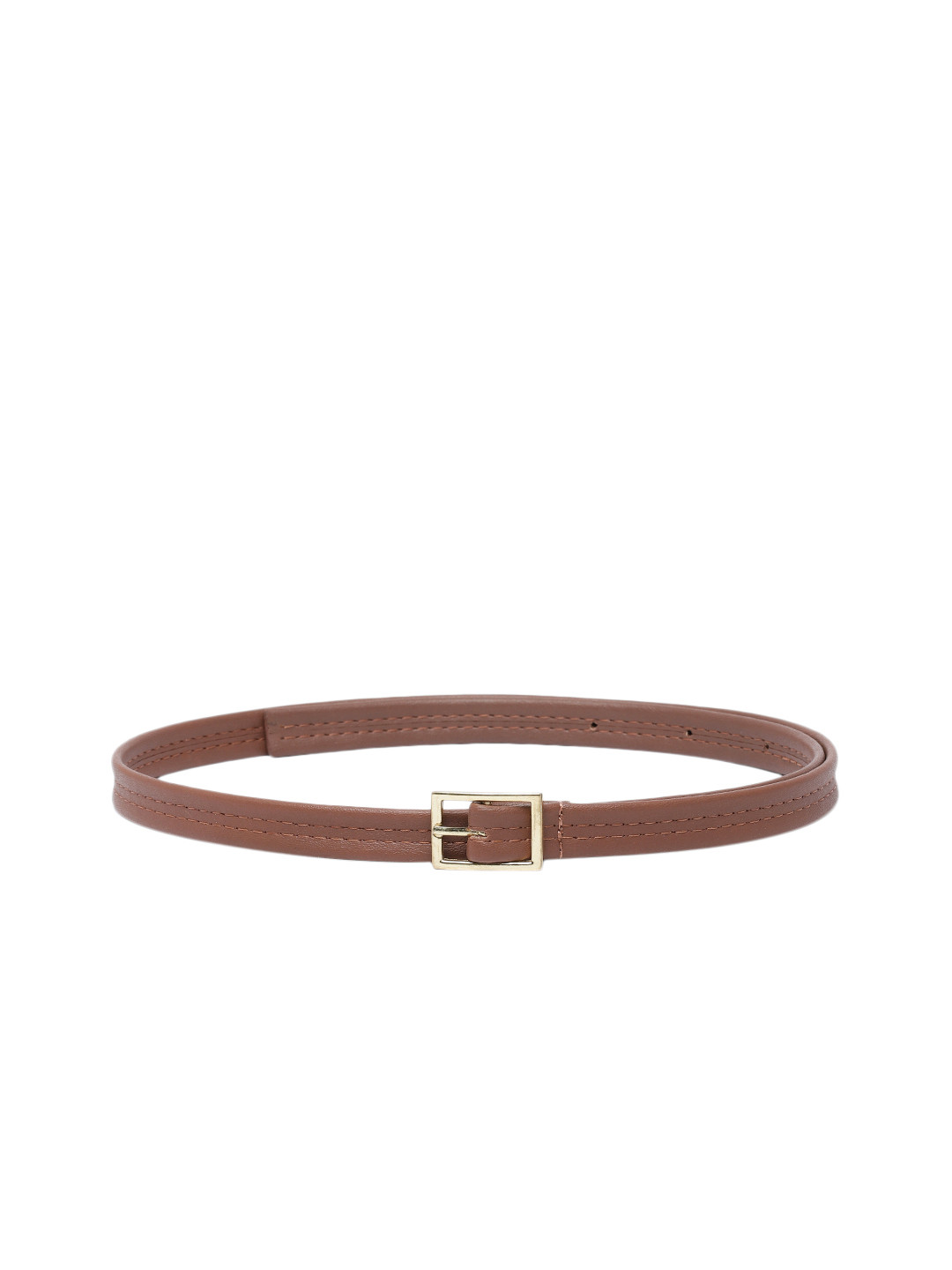 

Baggit Women Solid Slim Belt, Tan