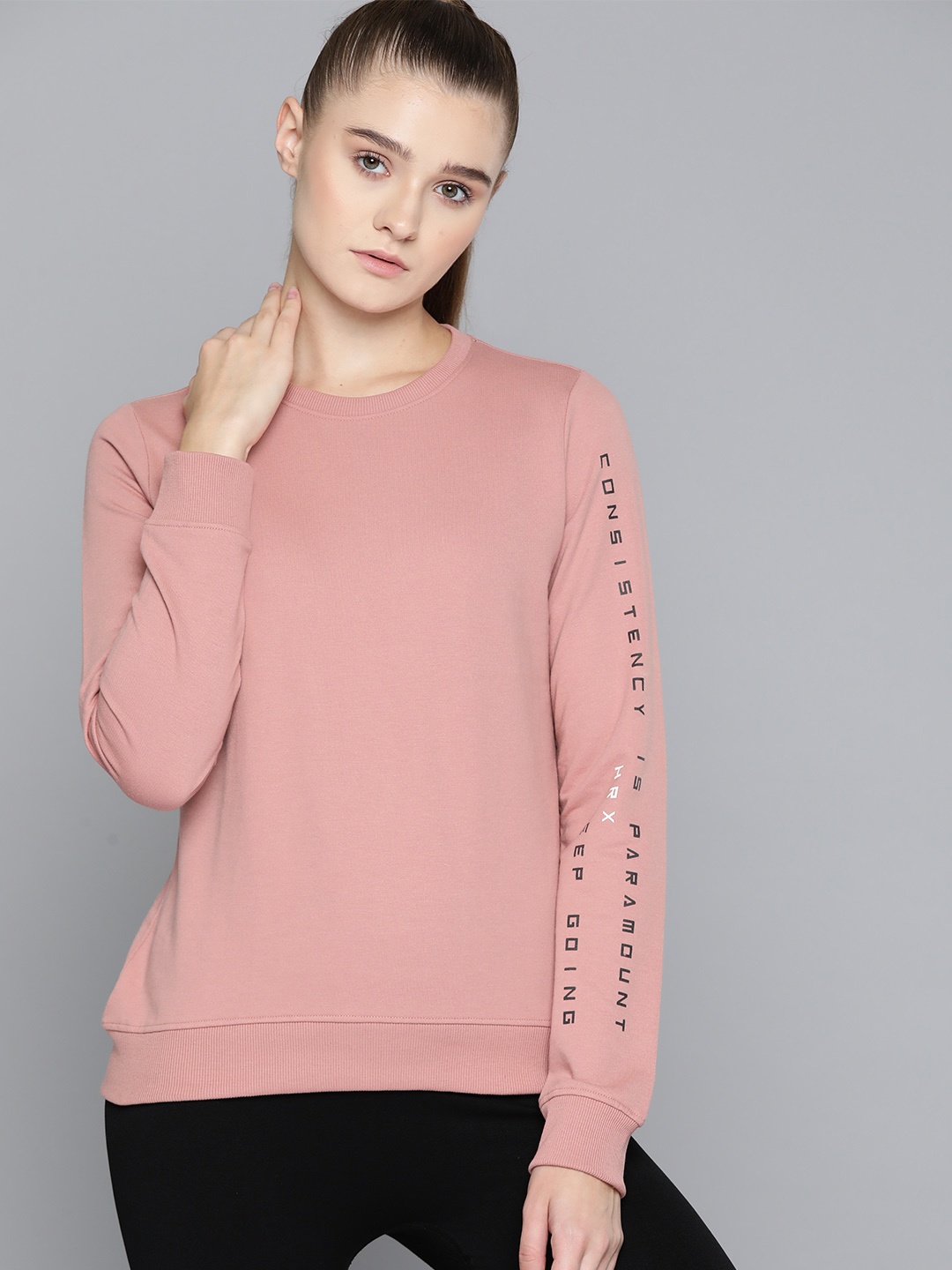 

HRX by Hrithik Roshan Women Rose Sweatshirt