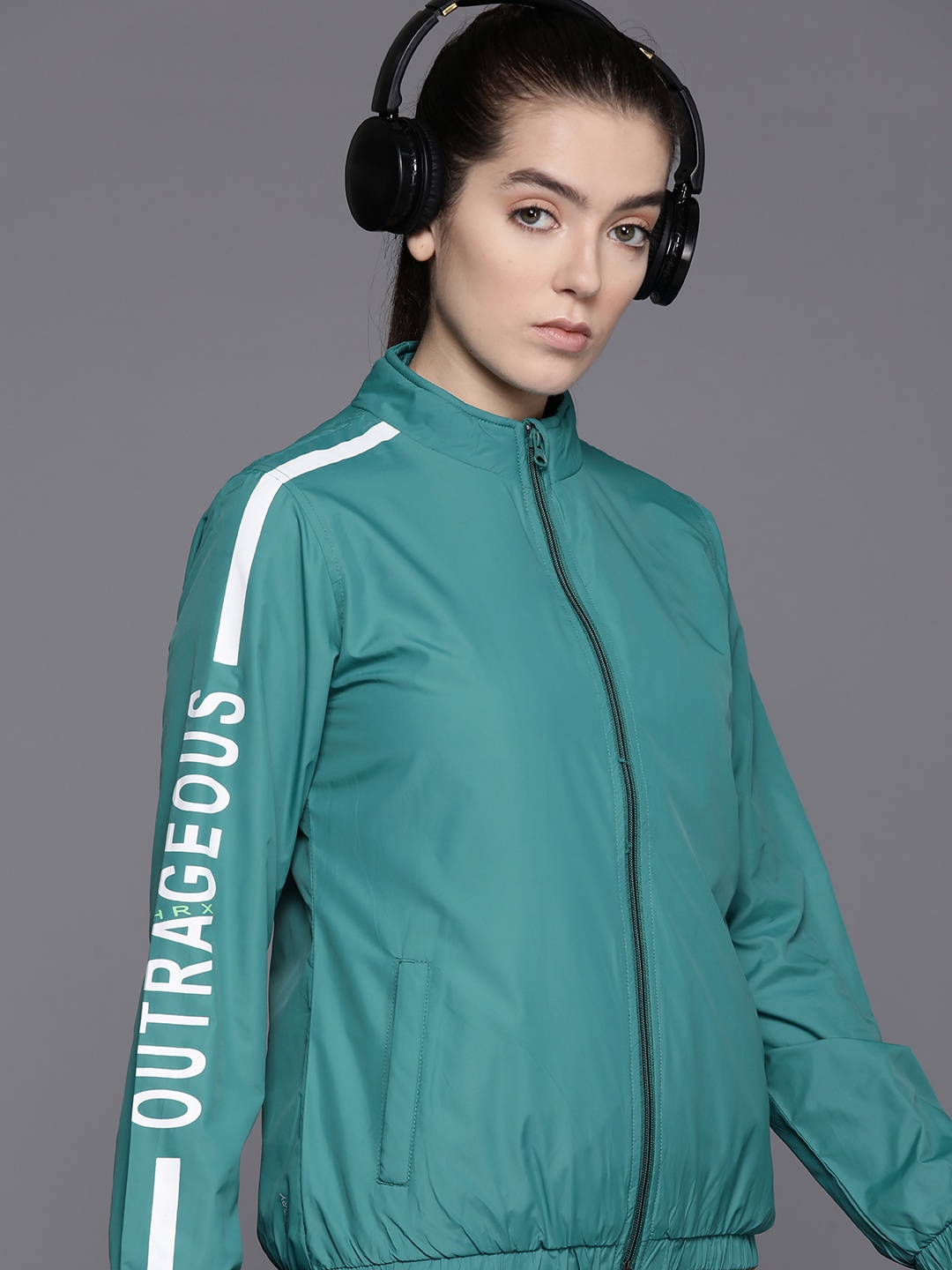 

HRX by Hrithik Roshan Rapid Dry Training Jacket, Teal