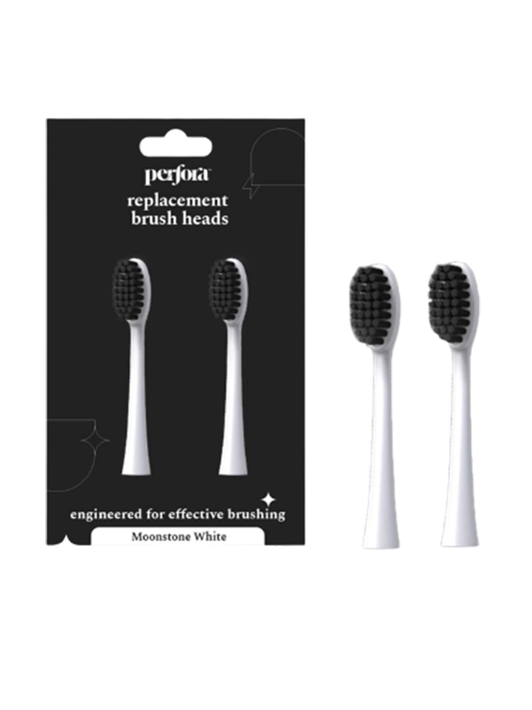 

Perfora Set Of 2 Replacement Brush Heads - Moonstone White 002