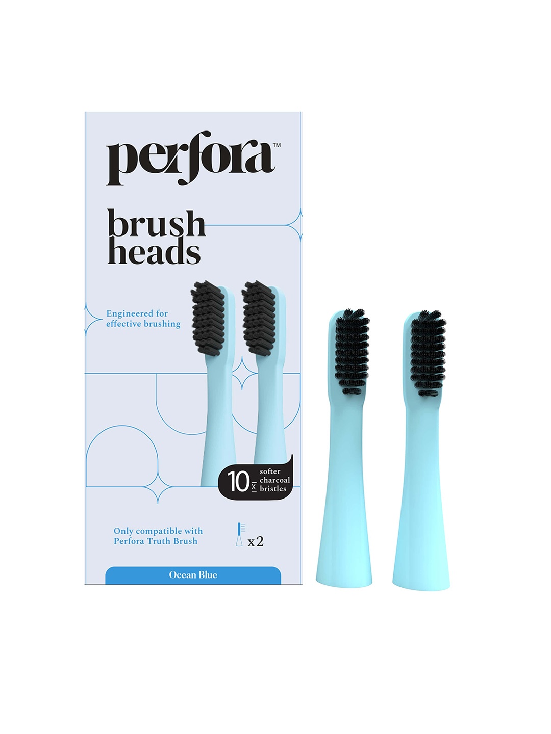 

Perfora Set Of 2 Brush Heads Refill - Ocean Blue 001