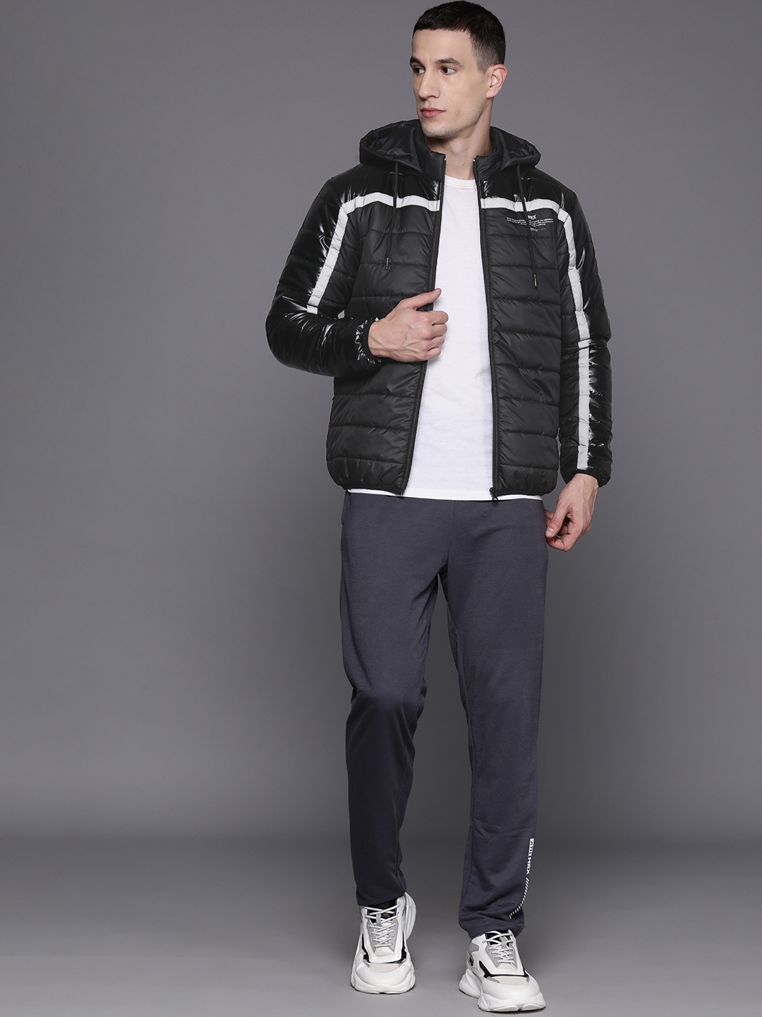 

HRX by Hrithik Roshan Hooded Lifestyle Padded Jacket, Black