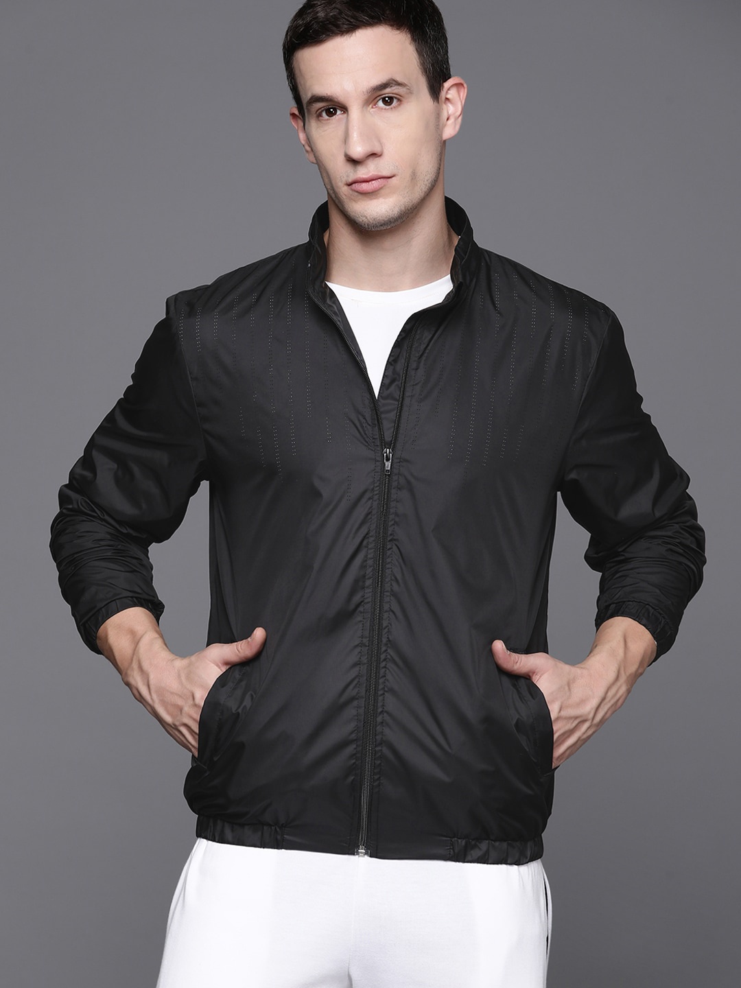 

HRX by Hrithik Roshan Reflective Strip Lifestyle Jacket, Black