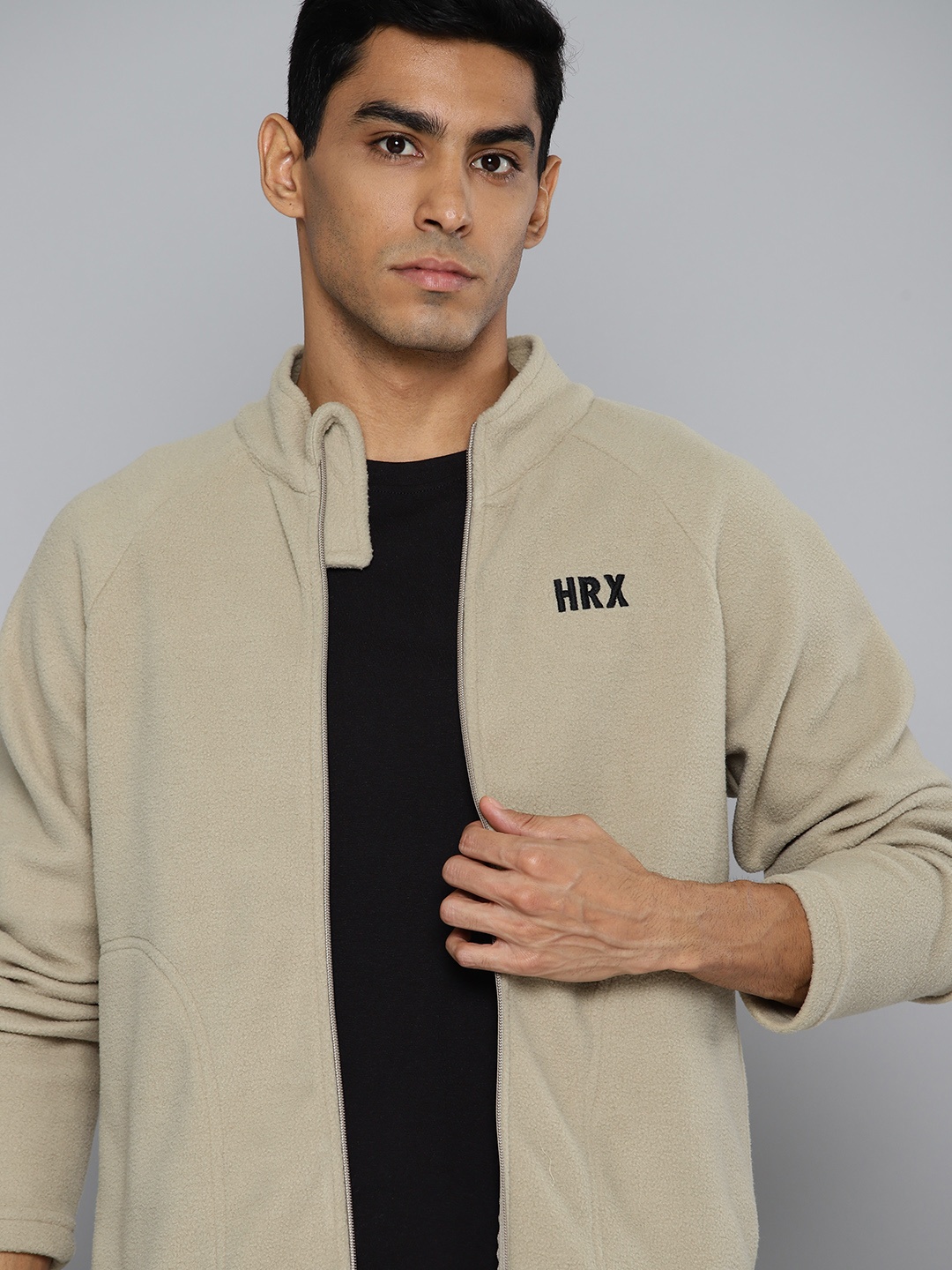 

HRX by Hrithik Roshan Fleece Outdoor Sweatshirt, Beige