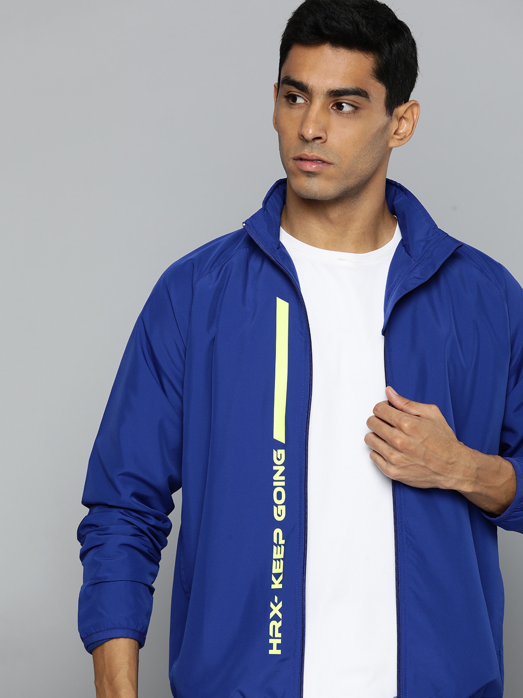 

HRX by Hrithik Roshan Rapid-Dry Training Jacket, Blue