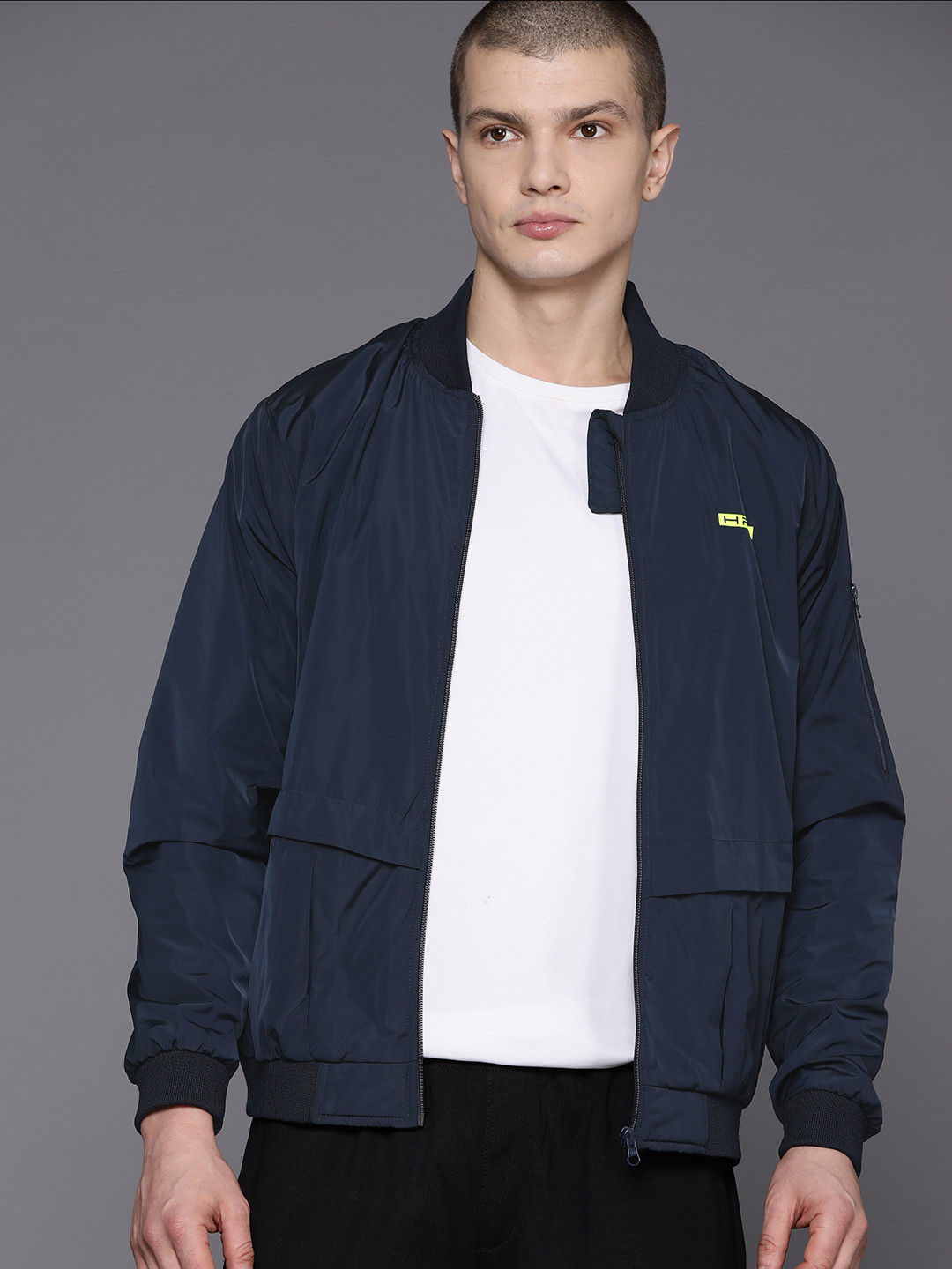 

HRX by Hrithik Roshan Rapid-Dry Training Jacket, Navy blue