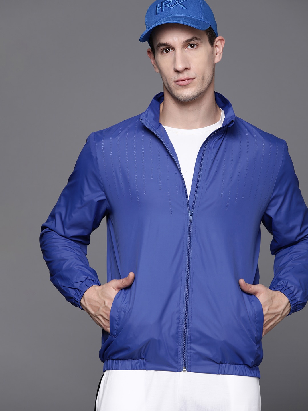 

HRX by Hrithik Roshan Reflective Strip Lifestyle Jacket, Blue