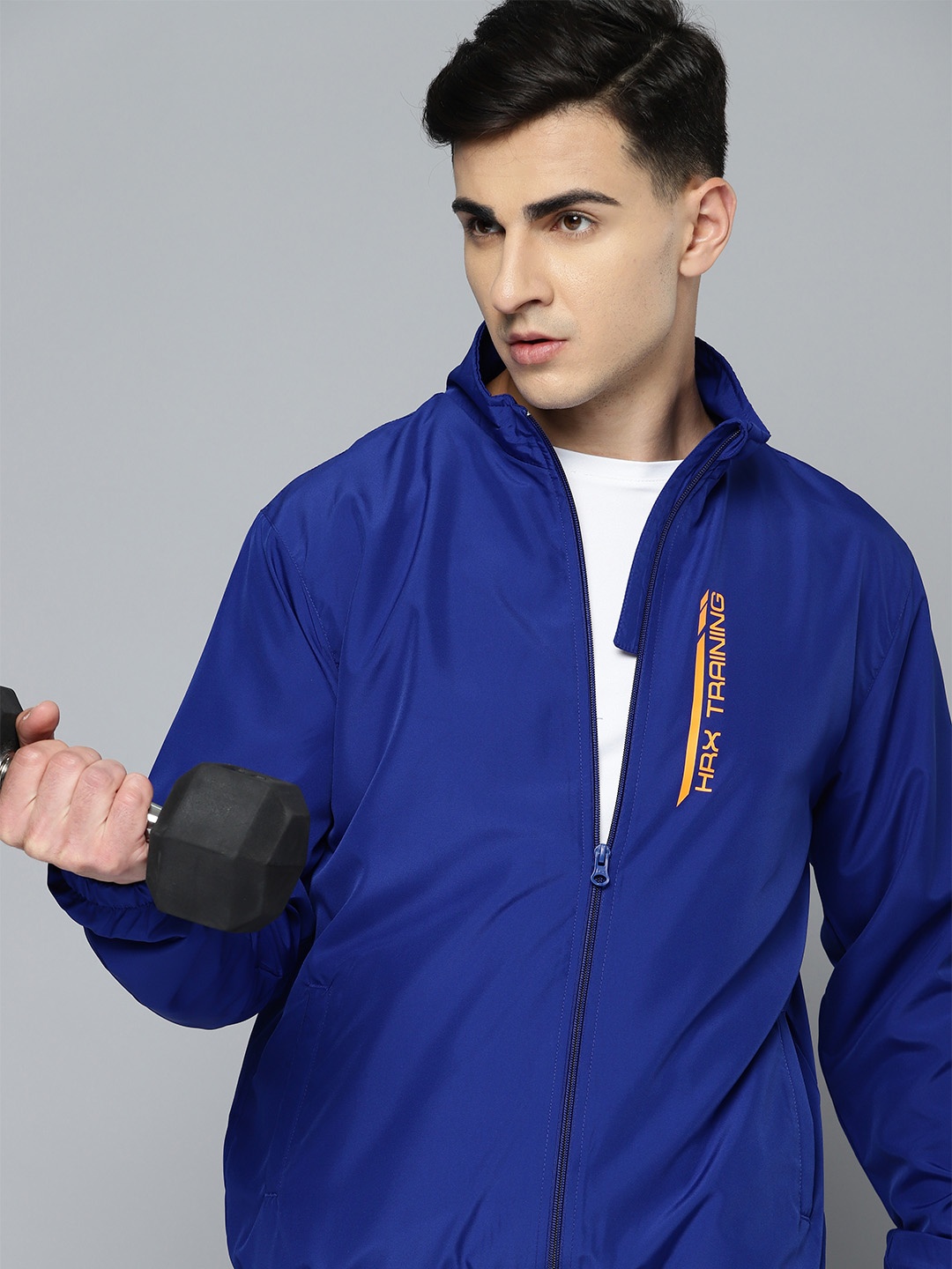 

HRX by Hrithik Roshan Men Rapid-Dry Training Sporty Jacket, Blue