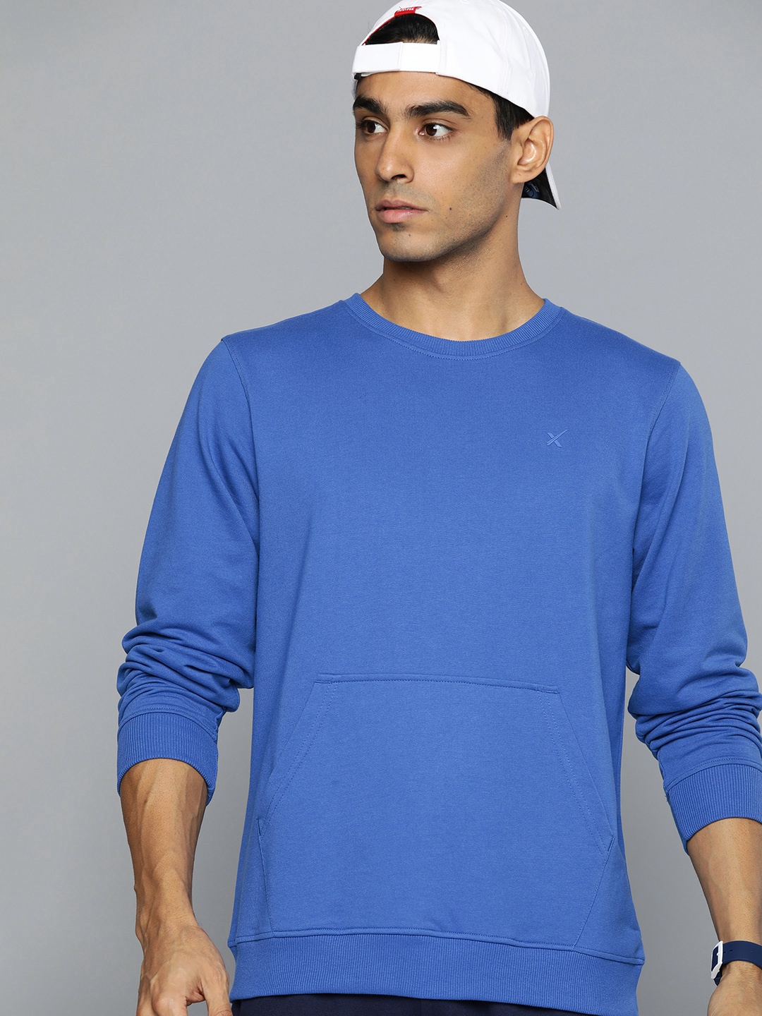 

HRX by Hrithik Roshan Regular Fit Pullover Sweatshirt, Blue
