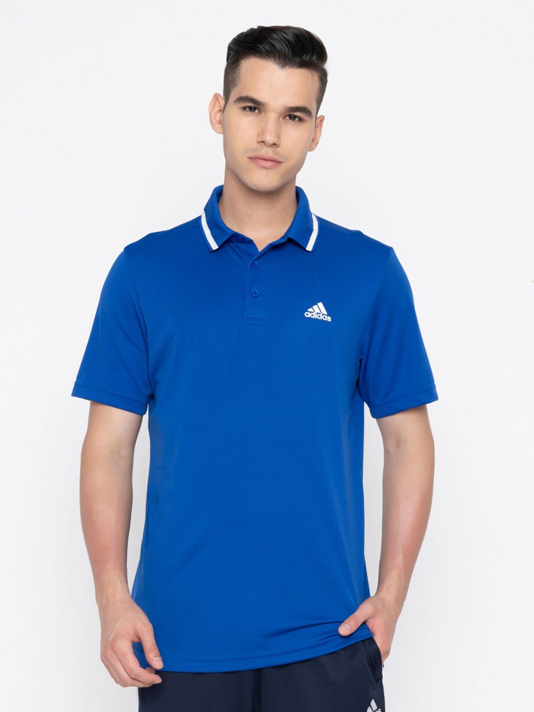 ADIDAS Men CS CB Polo T-Shirt, Blue