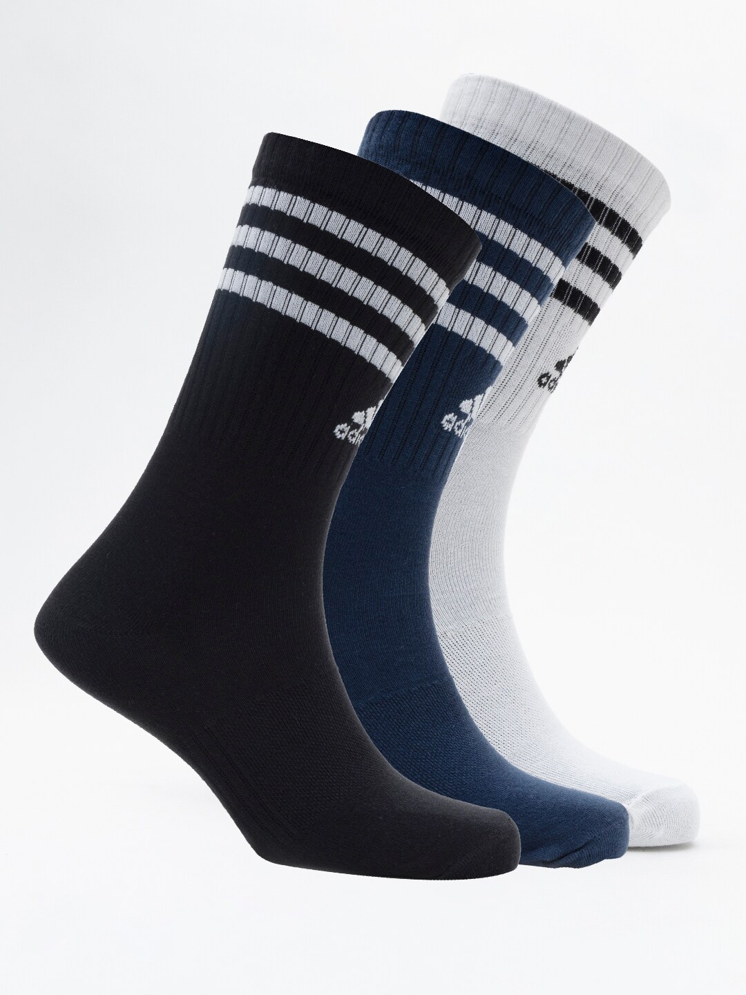 

ADIDAS Men Pack Of 3 C CS SPW CRW Above Ankle Length Socks, Black