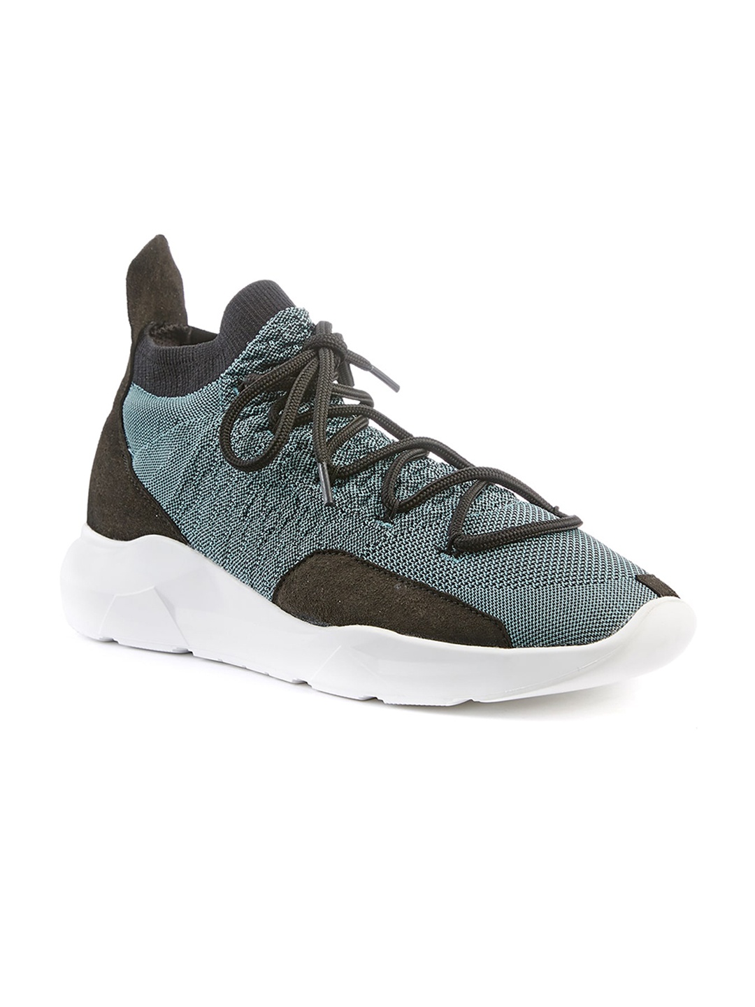 

FREESOUL Woven Design Mid-Top Sneakers, Blue