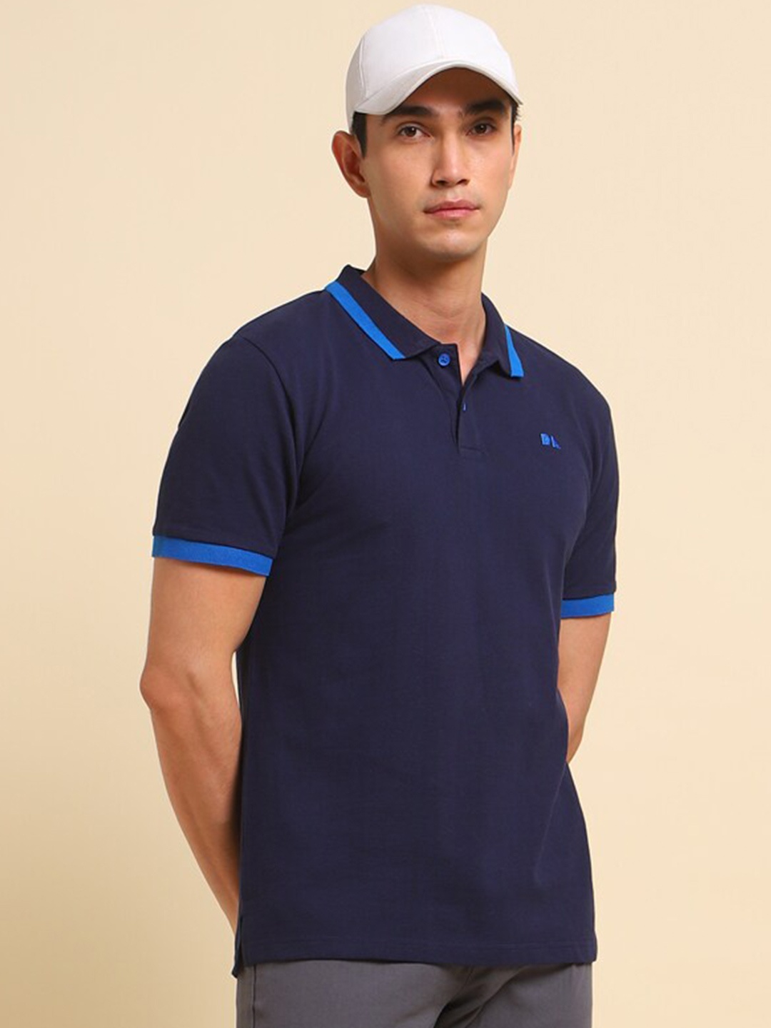 

Dennis Lingo Polo Collar Regular Fit T-shirt, Navy blue