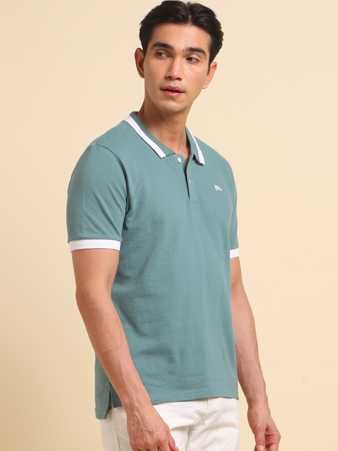 

Dennis Lingo Polo Collar Short Sleeves Regular Fit T-shirt, Green