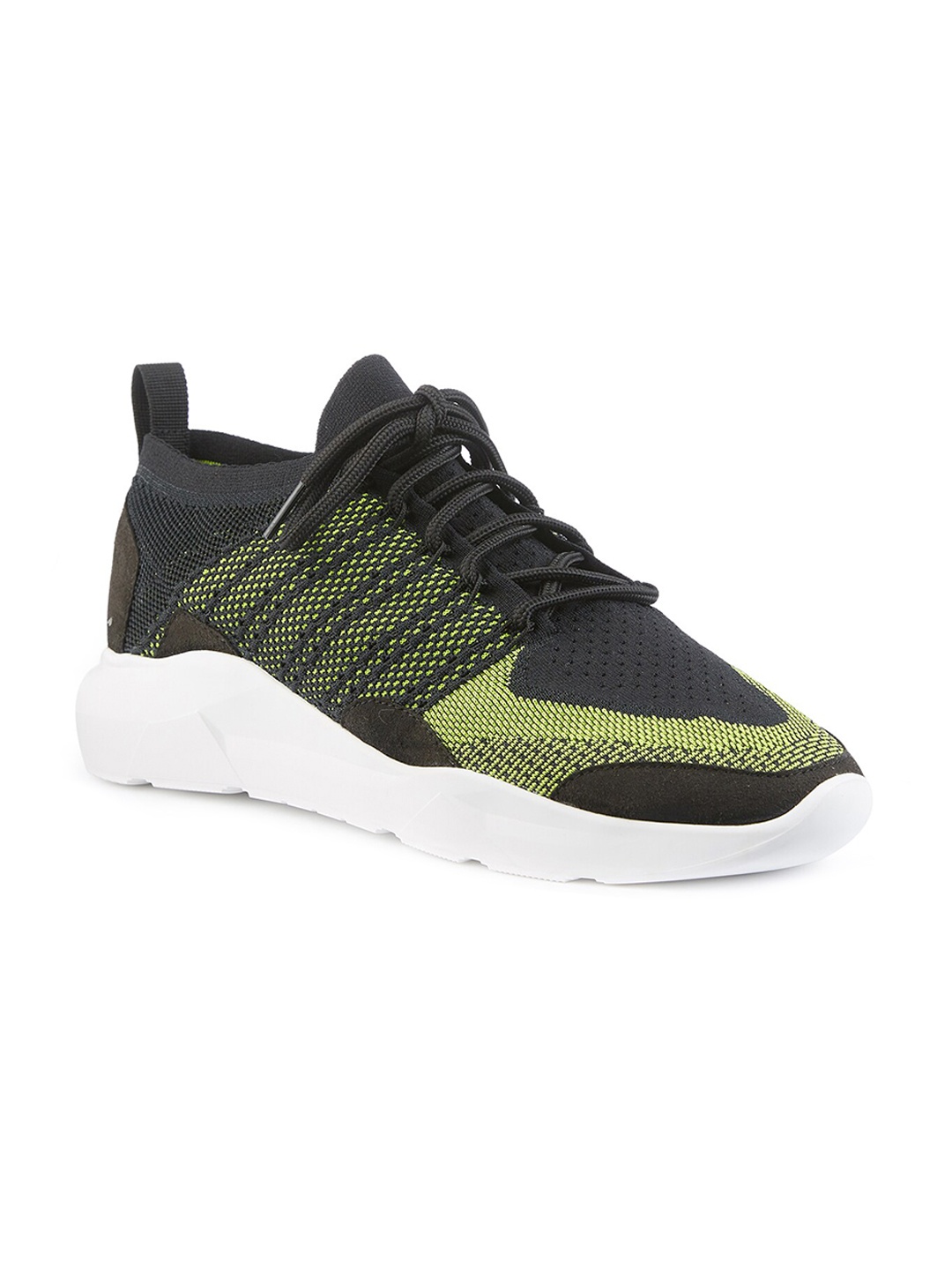 

FREESOUL FREESTOP Woven Design Textile Contrast Sole Sneakers, Grey