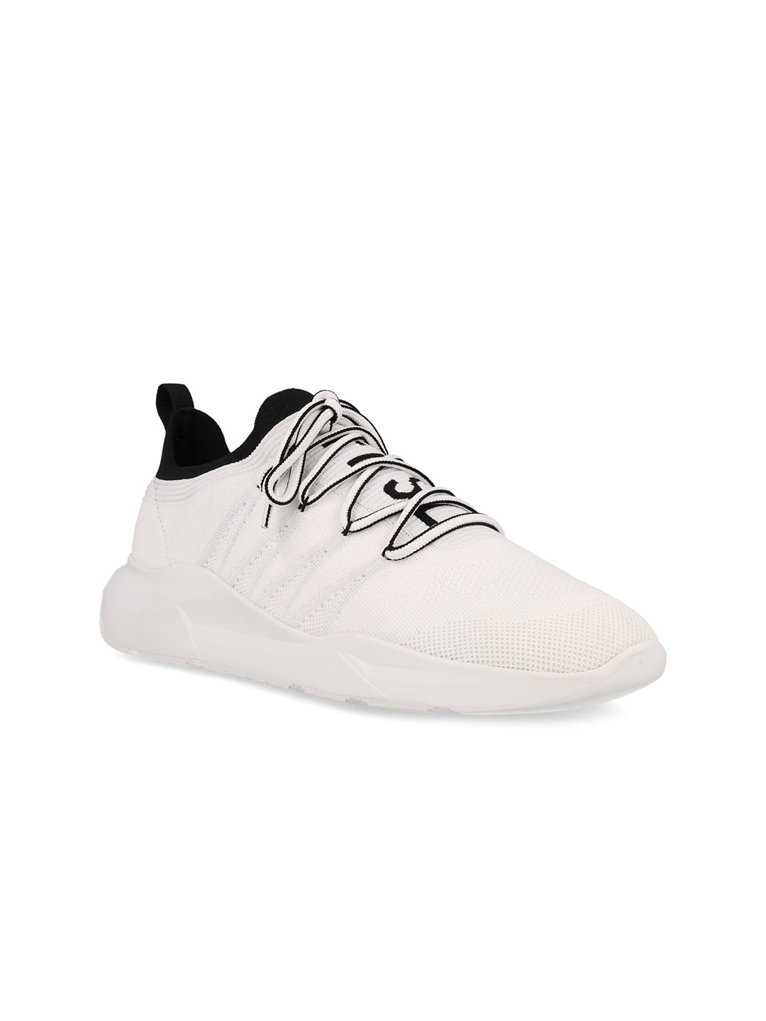 

FREESOUL WoUnisex FREEDO Woven Design Textile Basics Sneakers, White