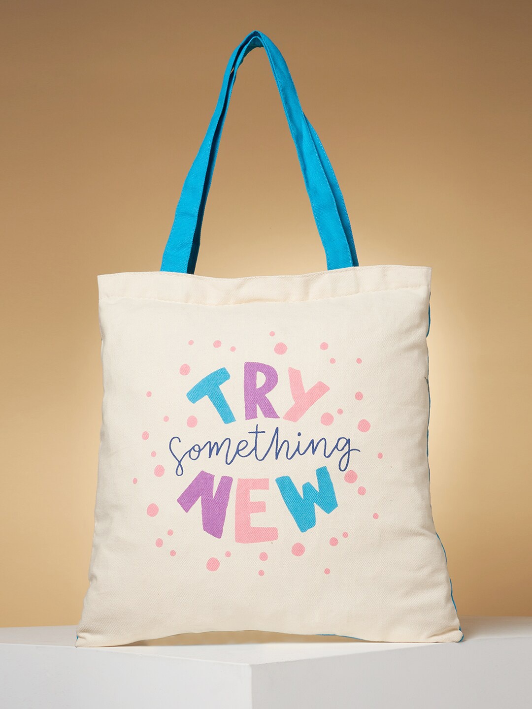 Forever Glam by Pantaloons Typography Printed Structured Tote Bag, Off white