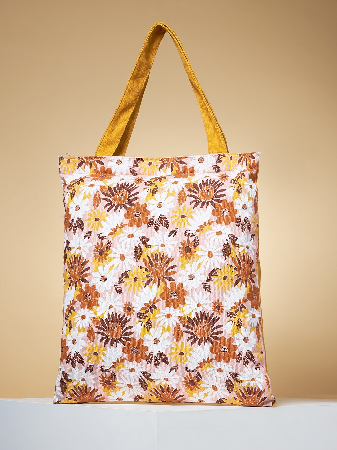 

Forever Glam by Pantaloons Floral Printed Structured Tote Bag, White