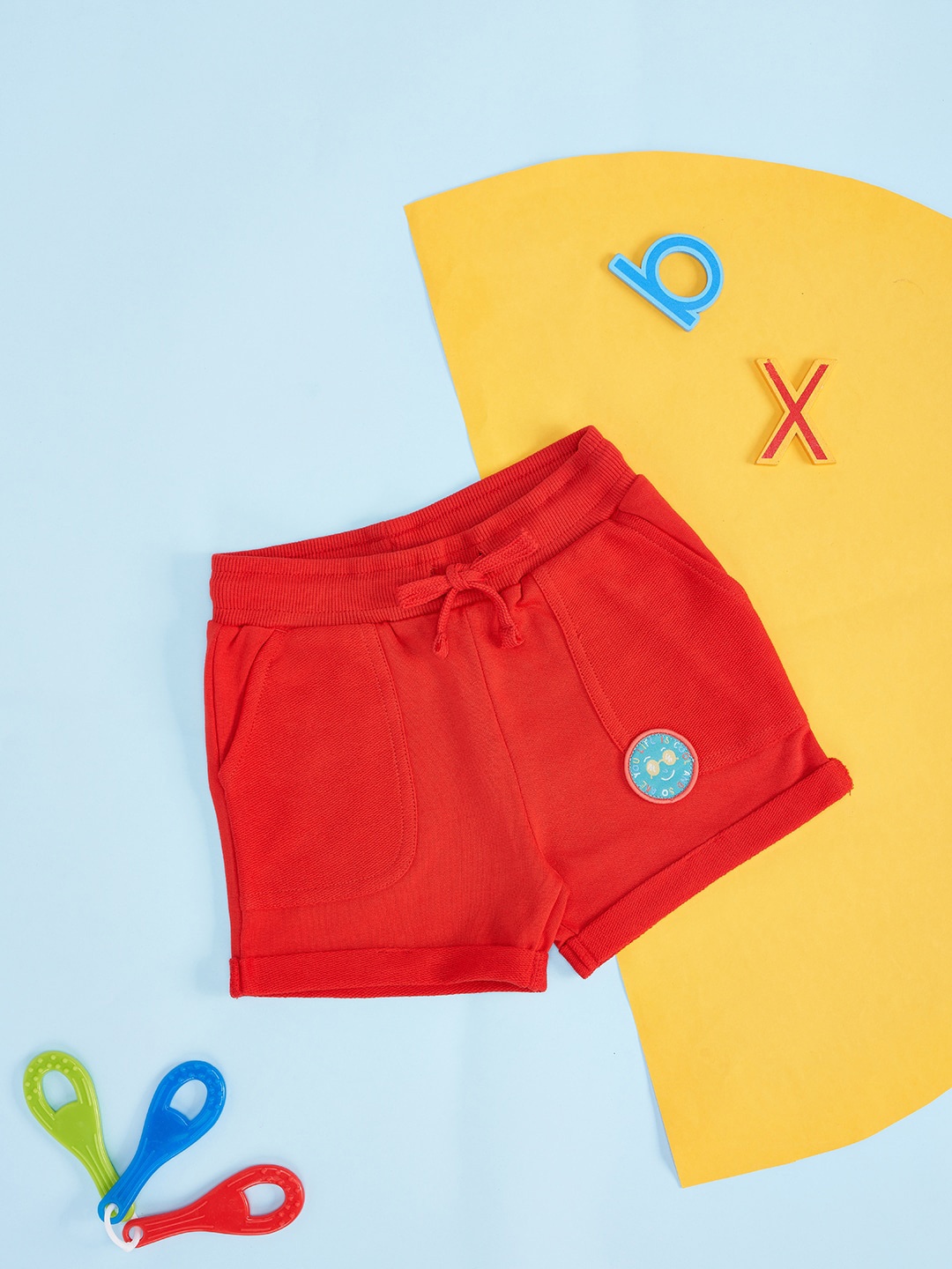 

Pantaloons Baby Infant Boys Cotton Shorts, Red