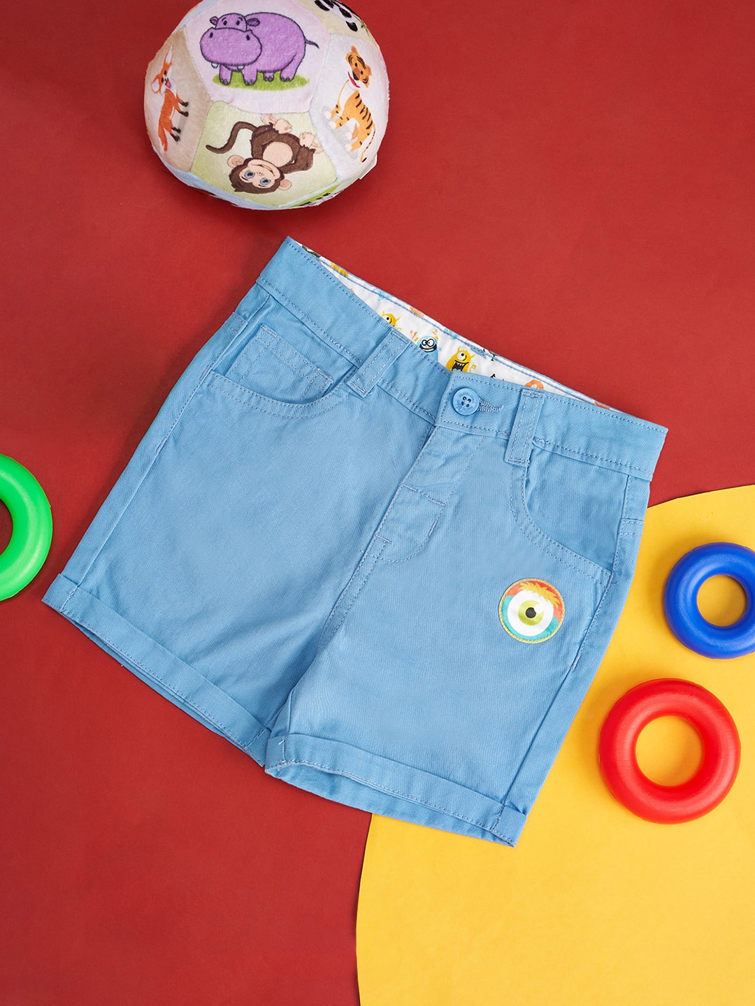 

Pantaloons Baby Infant Boys Cotton Shorts, Blue