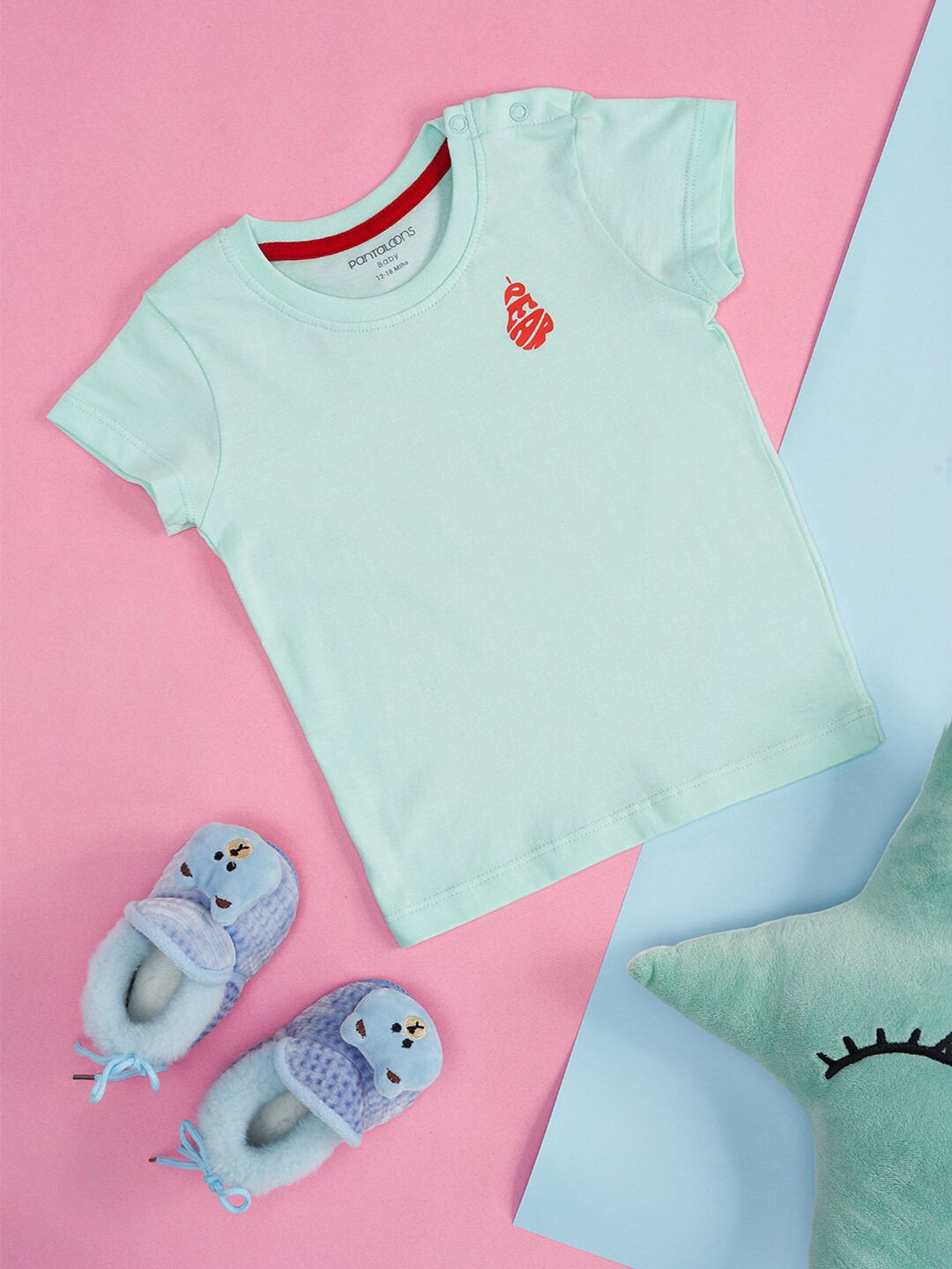 

Pantaloons Baby Infant Boys Cotton T-shirt, Green