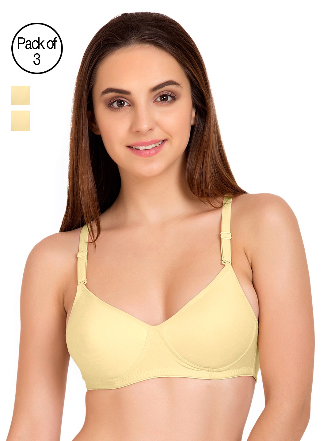 

Tweens Pack of 3 Beige T-shirt Bras TW91301