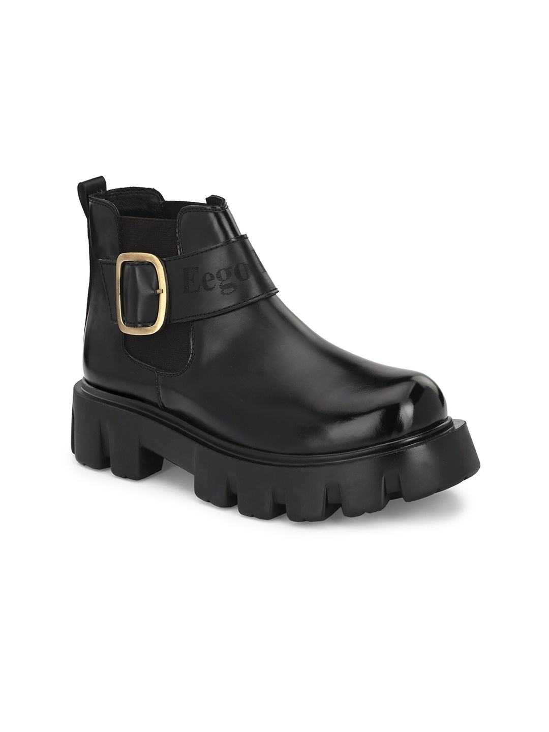 

Eego Italy Men Heeled High-Top Chelsea Boots, Black