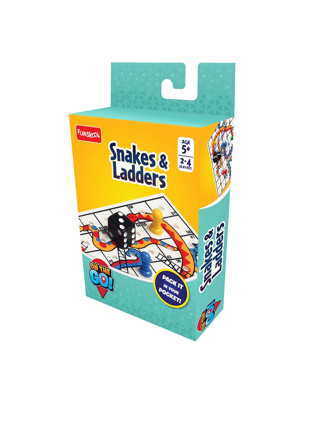 

Funskool On The Go Snakes & Ladders For Age 5+ Years, Multi