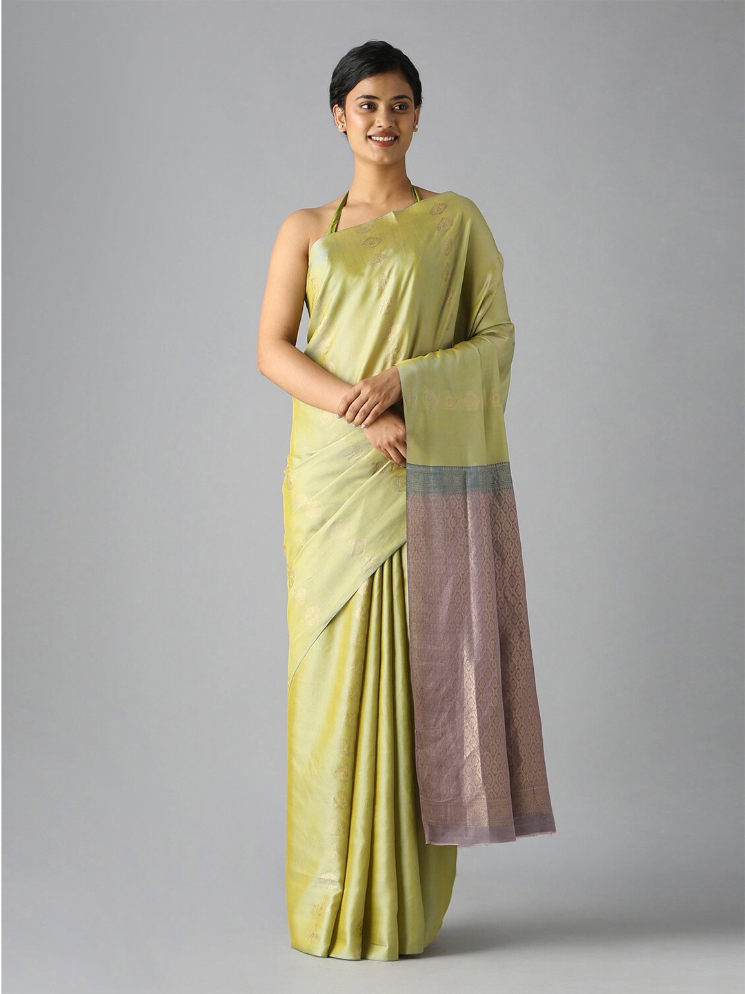 

Taneira Ethnic Woven Design Saree, Green