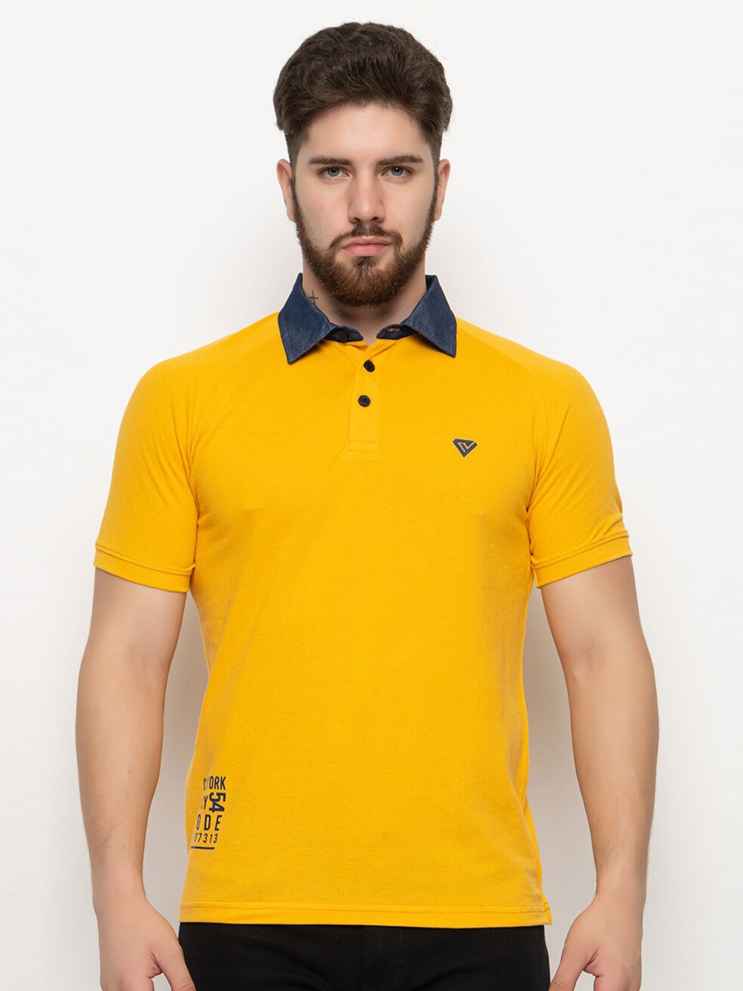 

Club York Polo Collar T-Shirt, Yellow