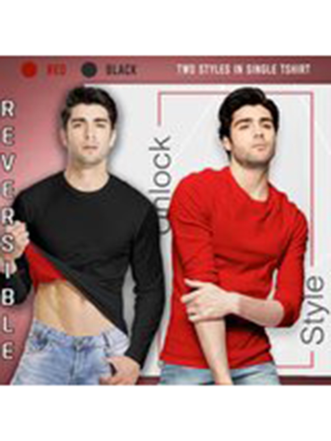 

TRIPR ORIGINALS Pack of 2 Round Neck Cotton T-shirt, Red