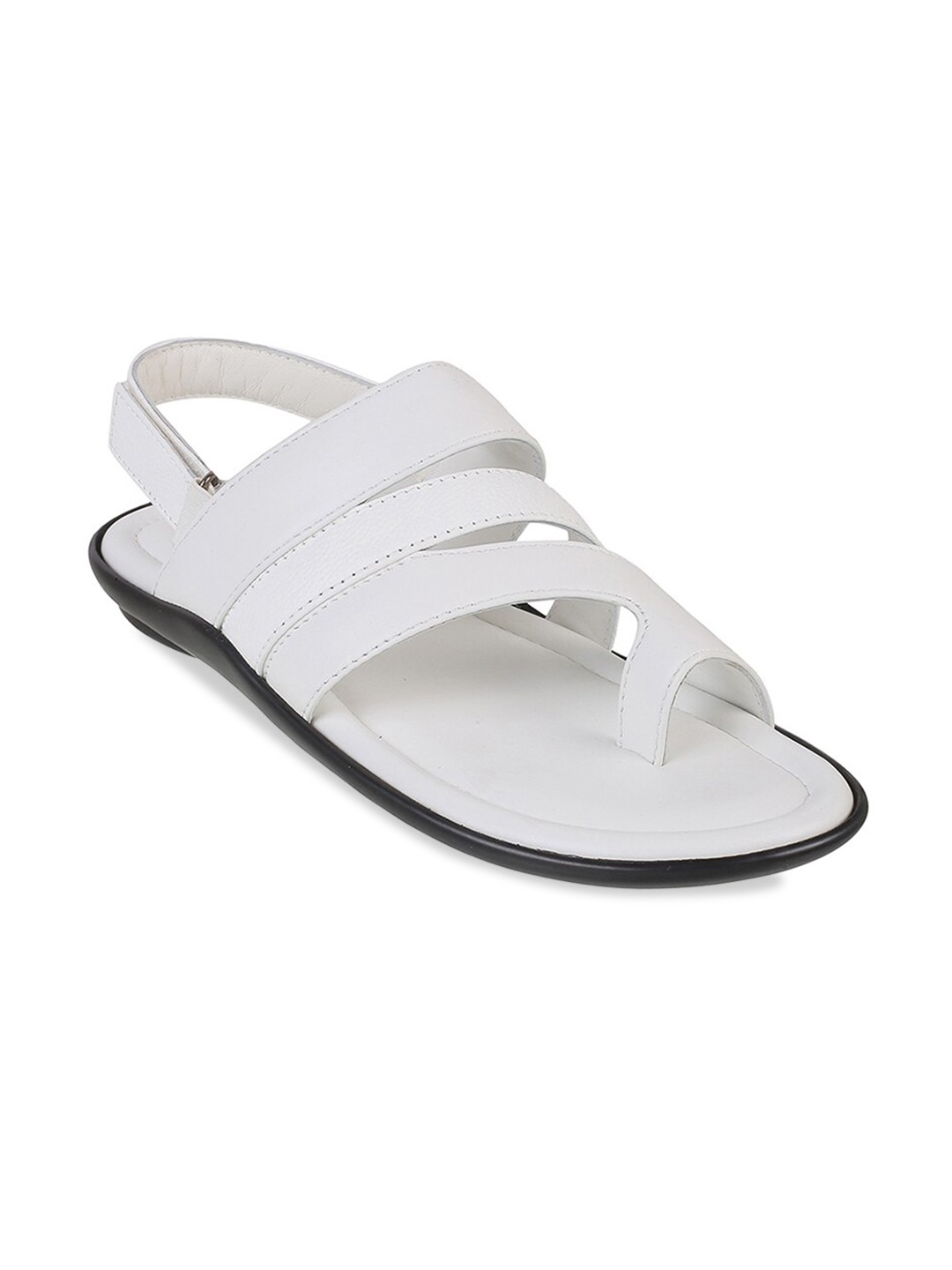 

Metro Men Textured Leather Comfort Sandals, White