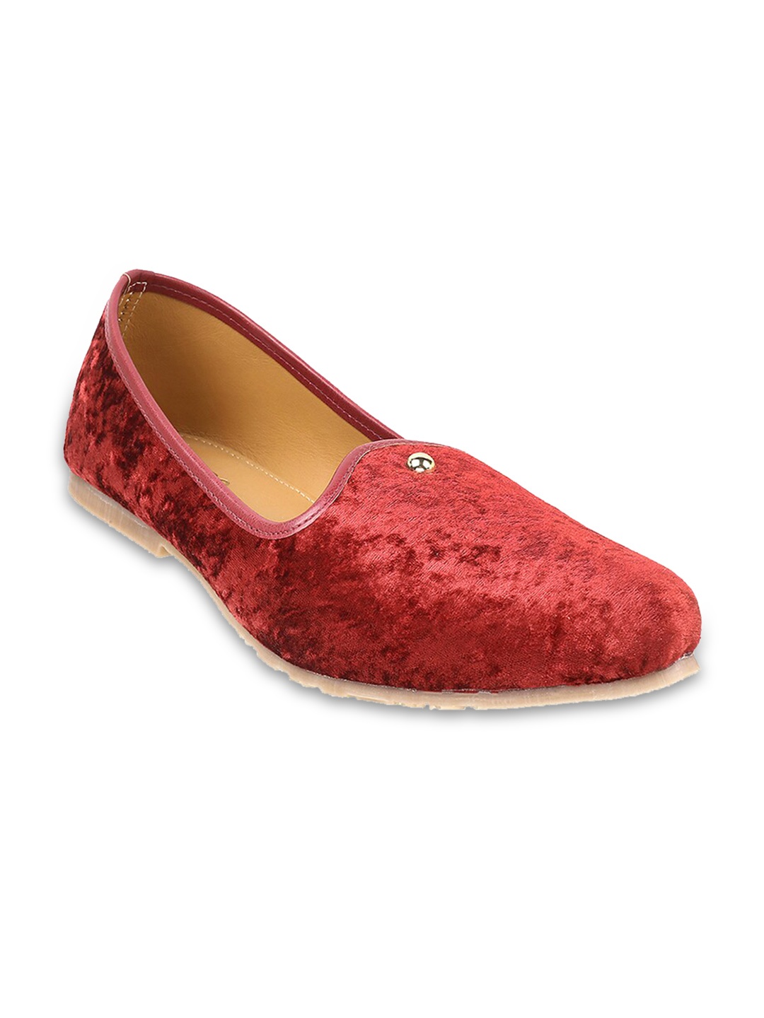 

Metro Men Pointed Toe Comfort Insole Basics Mojaris, Maroon