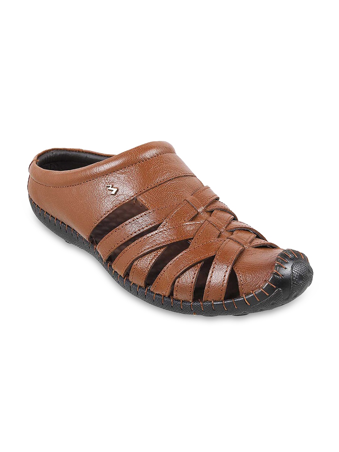 

Metro Men Leather Shoe-Style Sandals, Tan