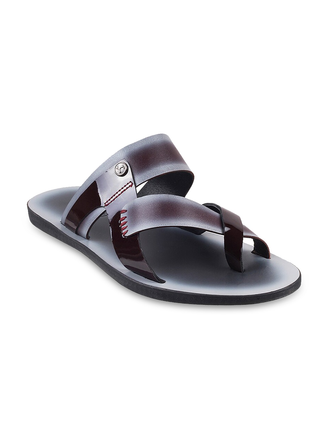 

Mochi Men Open One Toe Comfort Sandals, Grey