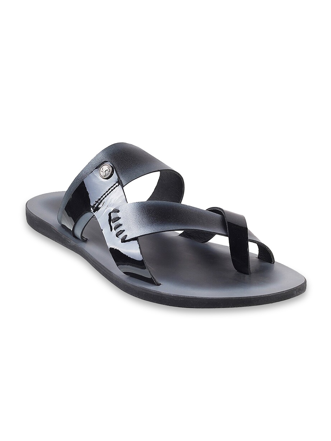 

Mochi Men Open One Toe Comfort Sandals, Black