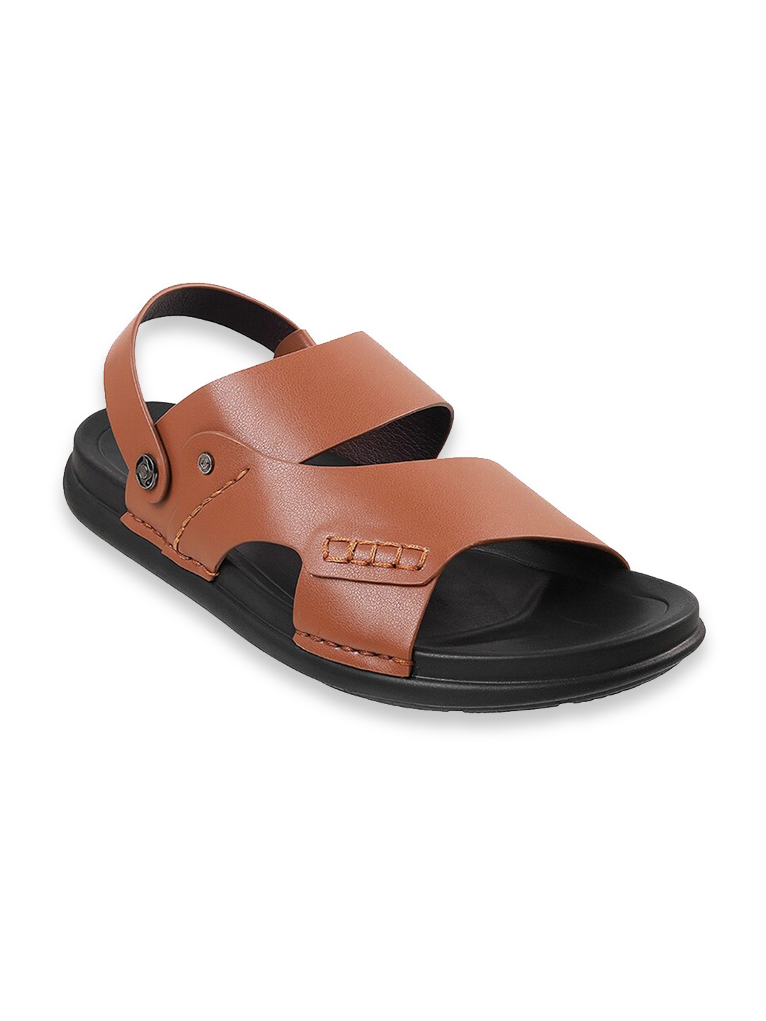 

Mochi Men Open Toe Comfort Sandals With Backstrap, Tan
