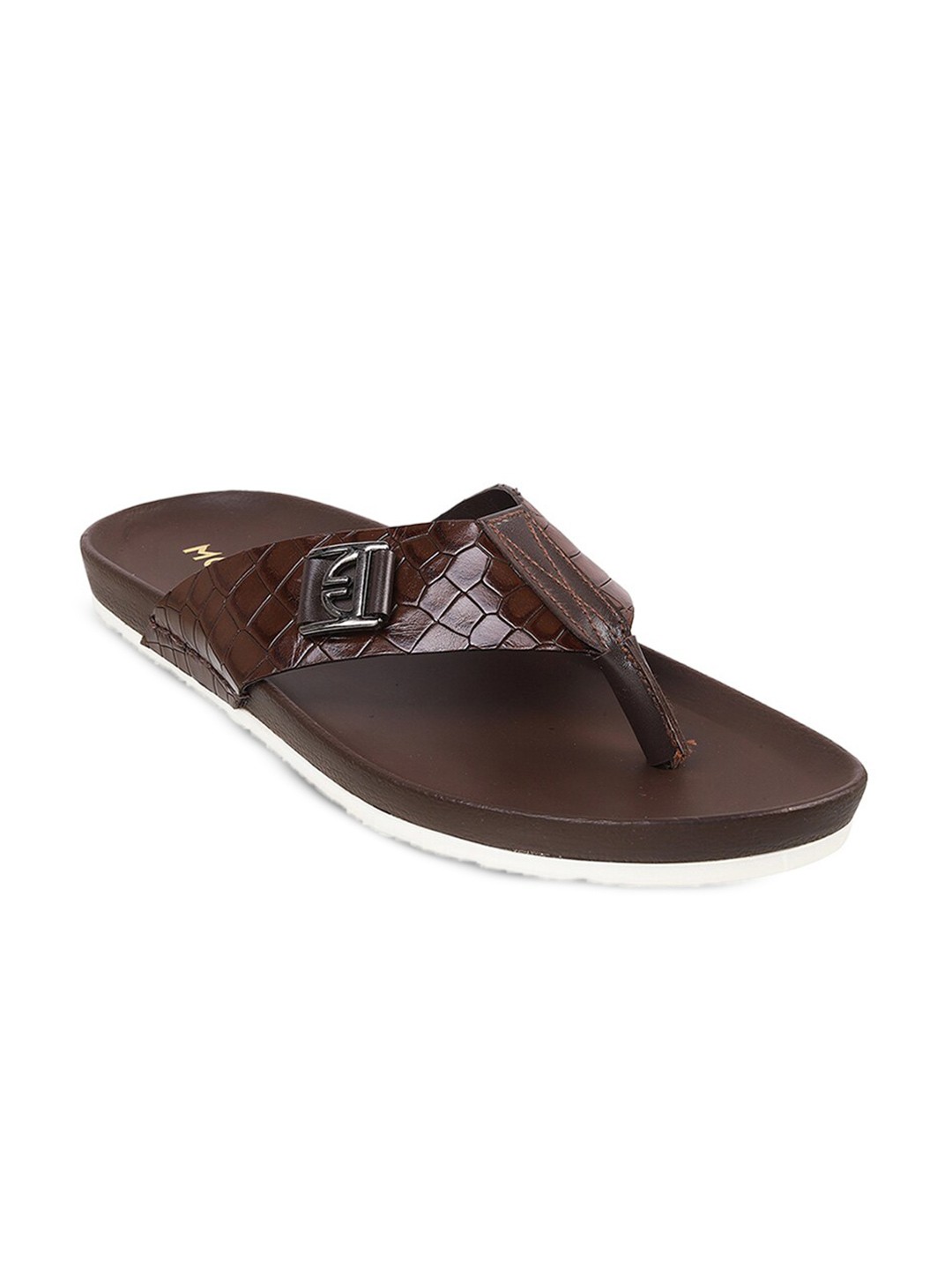 

Mochi Men Textured Comfort Sandals, Brown