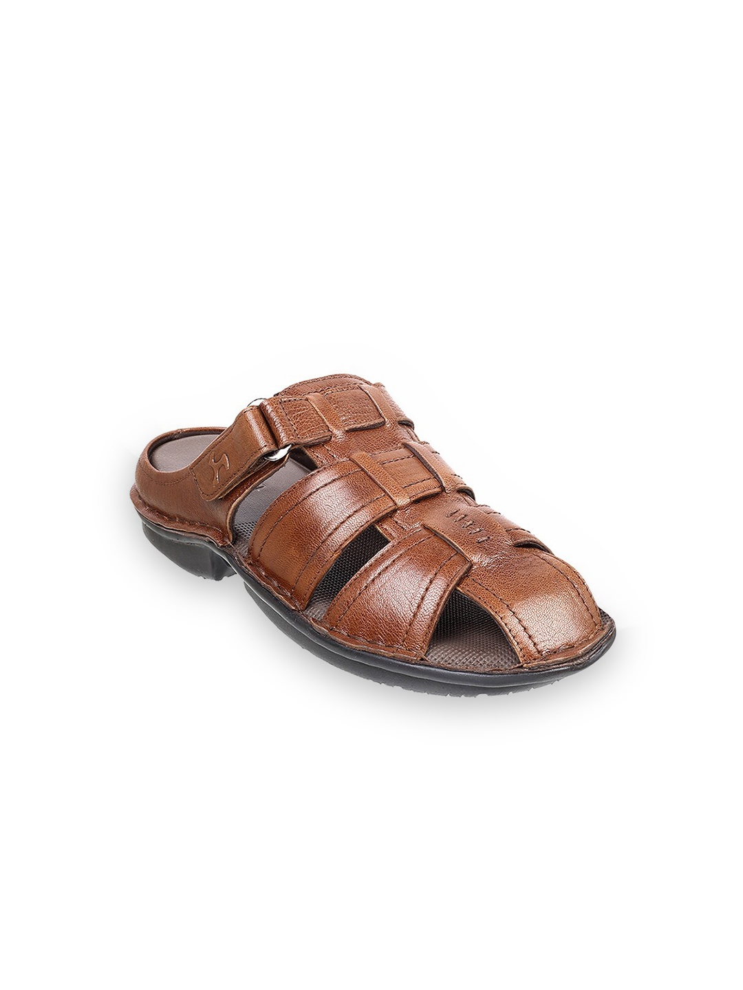 

Mochi Men Leather Fisherman Sandals, Tan