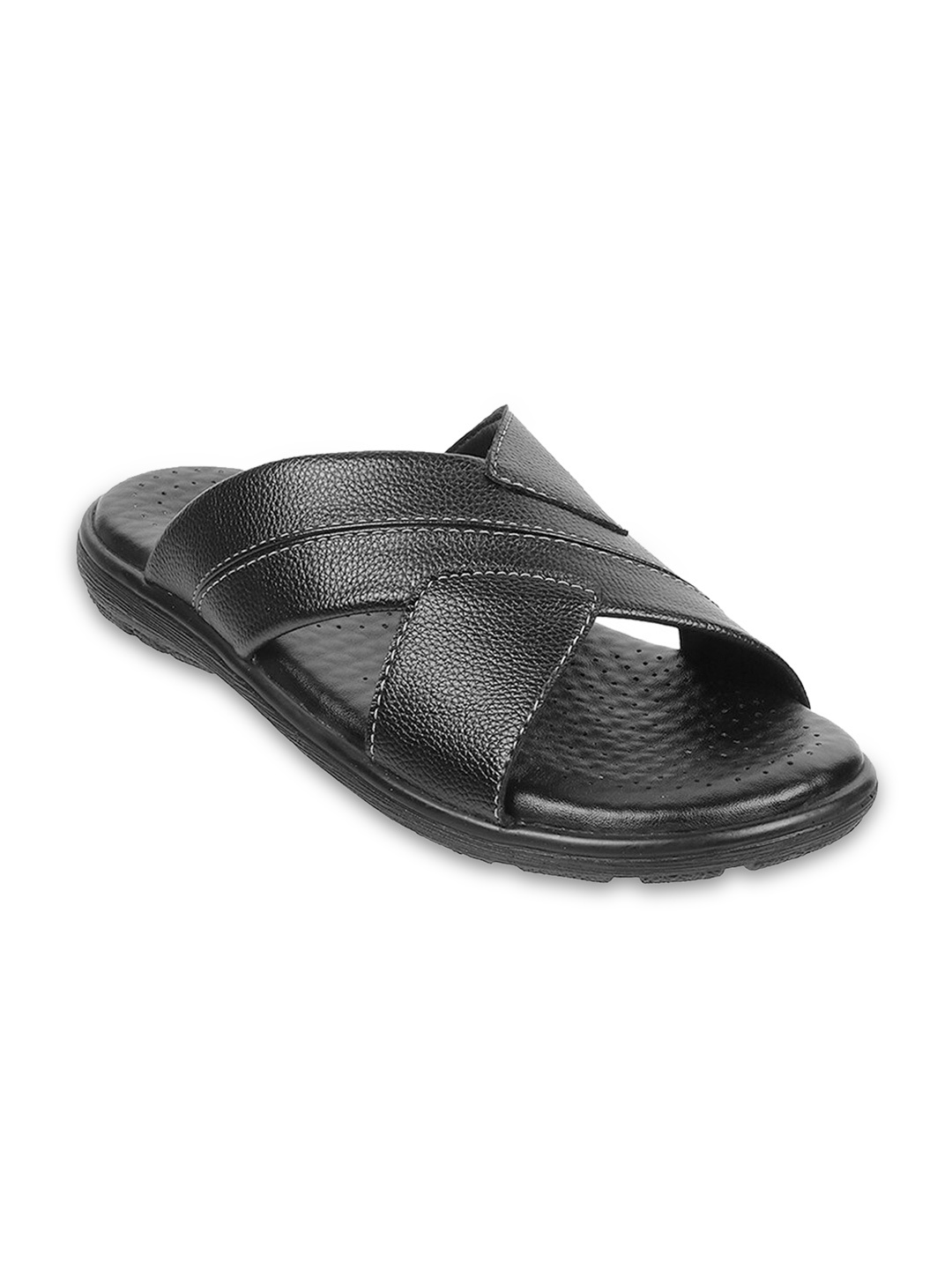 

WALKWAY by Metro Men Textured Open Toe Comfort Sandals, Black