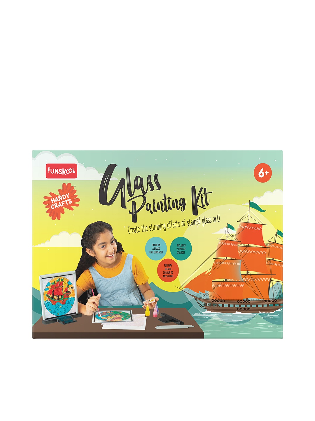 

Handycrafts Glass Painting Kit, Blue