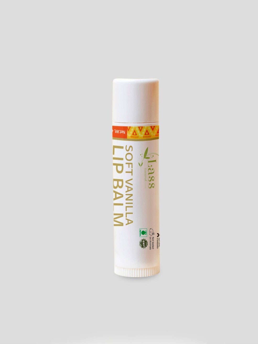 

Lass Naturals Herbal Lip Balm For Chapped & Cracked Lips 8 g -Soft Vanilla, Cream