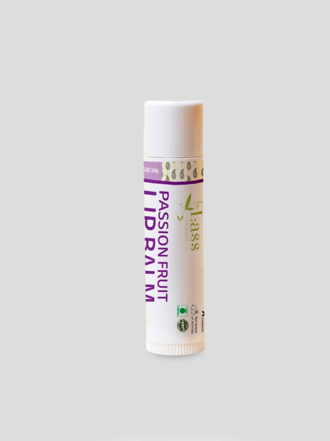 

Lass Naturals Herbal Lip Balm For Chapped & Cracked Lips 8 g - Passion Fruit, Purple